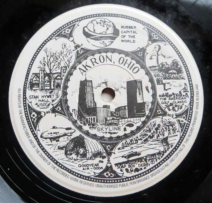 Akron Ohia Compilation - Stiff Records - Vintage Vinyl LP Vinyl VG / Cover VG