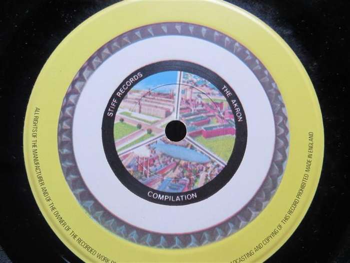 Akron Ohia Compilation - Stiff Records - Vintage Vinyl LP Vinyl VG / Cover VG