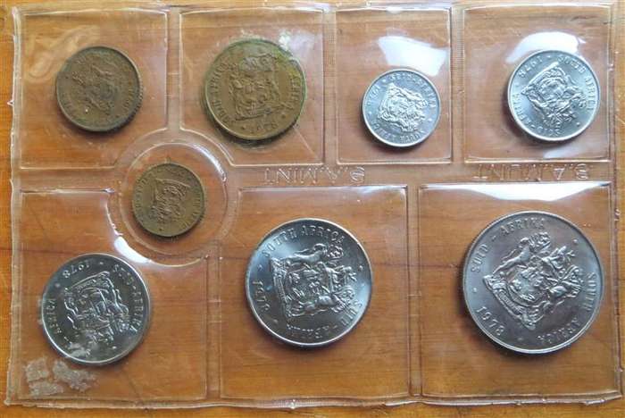 1978 Uncirculated Coin Set in Sealed SA Mint Pack