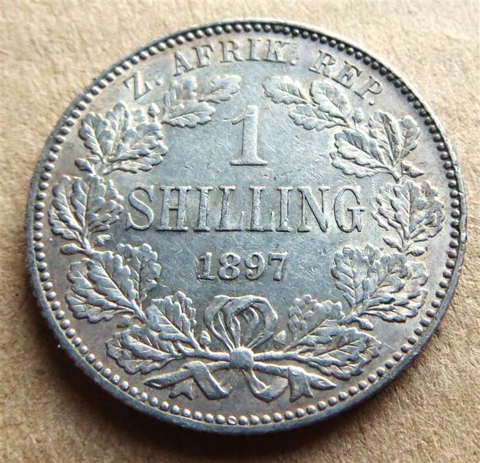 ZAR 1897 Silver 1/ Shilling