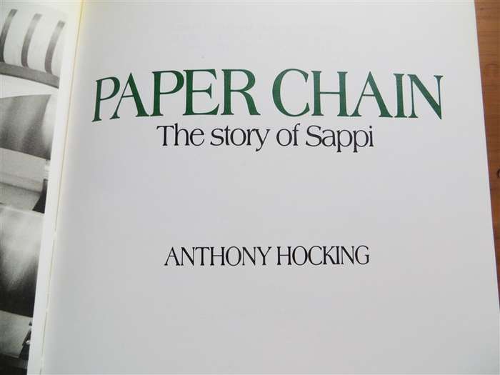 Paper Chain - Anthony Hocking - Hardcover with Dustcover Sapp[ 50th Anniv.
