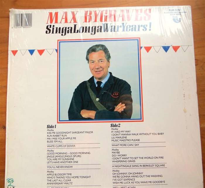 Max Bygraves - SingaLonga War Years - Vintage Vinyl LP - VG+