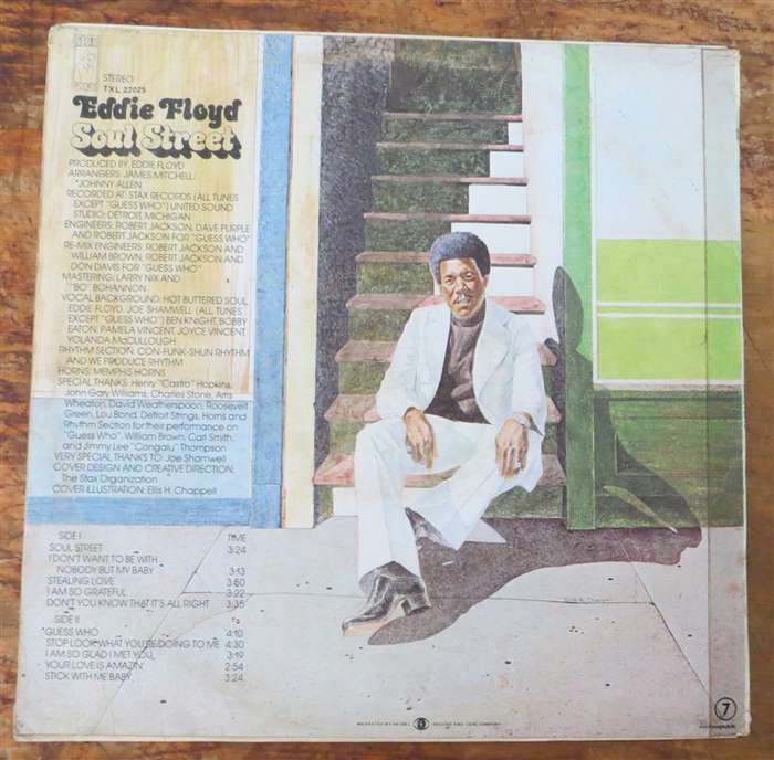 Soul Street Eddie Floyd - Vinyl LP - VG