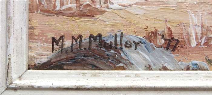 Original M.M Muller - Framed Oil Painting