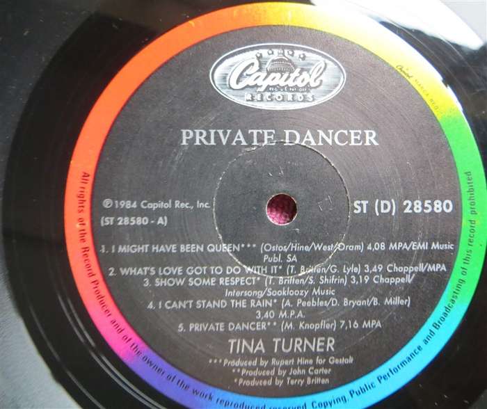Tina Turner - Private Dancer - Vintage Vinyl LP