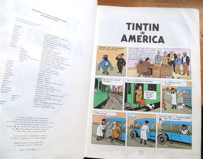 The Adventures of Tintin - Tintin in America - (1979)Herge