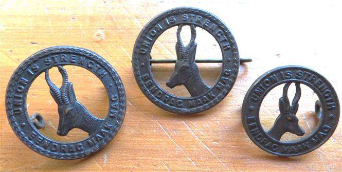 3 x SA Union is Strength - Eendrag maak Mag Badges - 1 Bid for All