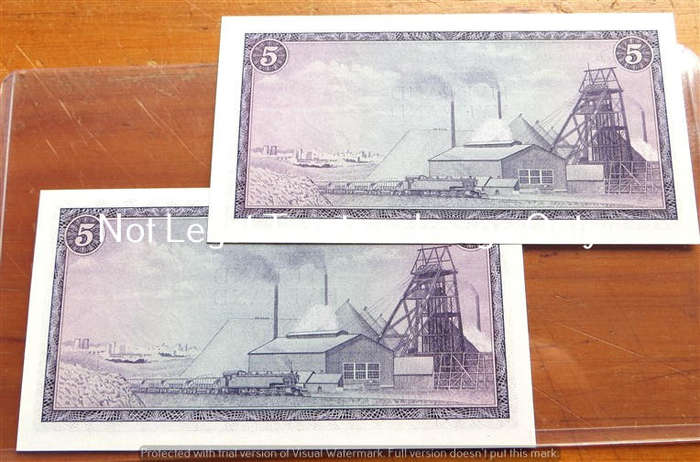 2 x T.W De Jongh R5 Notes F prefix - bid per note