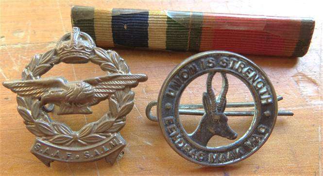 SA Union is Strength - Eendrag maak Mag Badge + Airforce Badge & Bar - 1 Bid for All