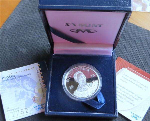 2013 Nelson Mandela Silver Proof R1