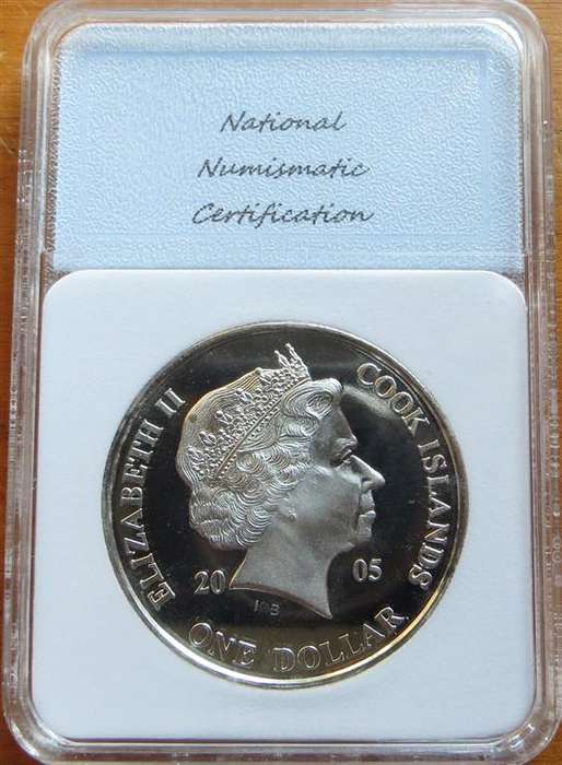 2005 PF70 DCAM Cook Islands - History of Asia Puyi Last Emperor