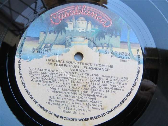 Flashdance - Vintage Vinyl LP - VG