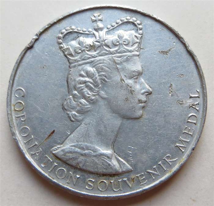 Queen Patron National Playing Fields Coronation Medallion