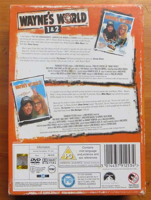 Wayne's World 1&2 Party On DVD Box Set