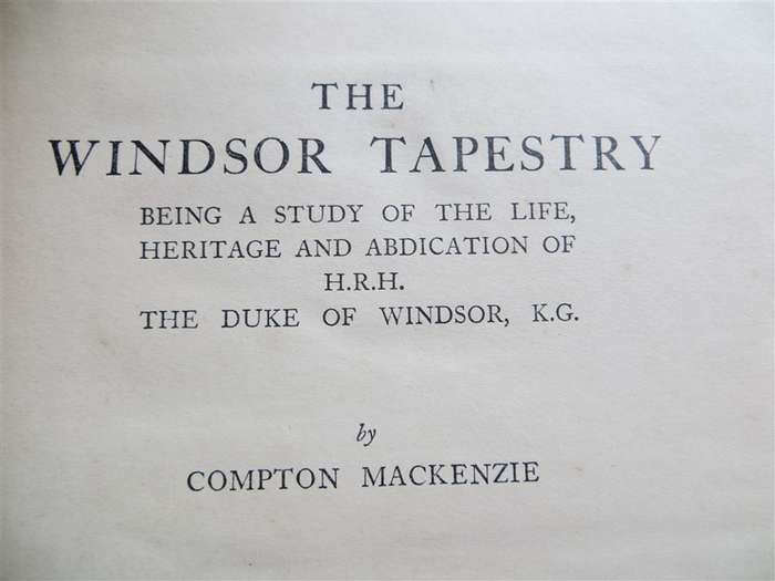 The Windsor Tapestry - Compton Mackenzie 1939