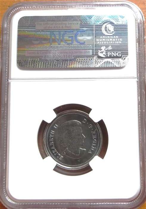 2011 Canada 25c NGC MS67 Peregrine Falcon coin