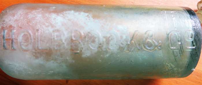 Holbrook & Co. Antique Glass Bottle