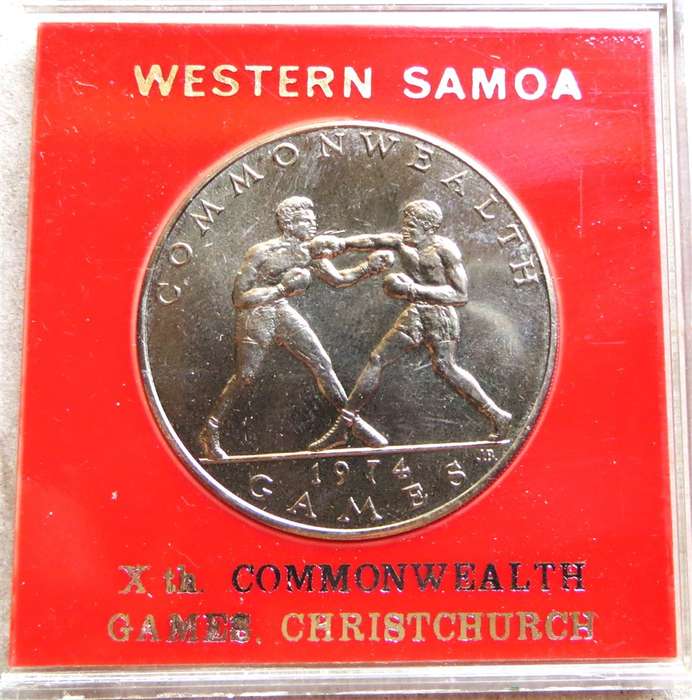 1974 Western Samoa Commonwealth Games Crown in presentation Box