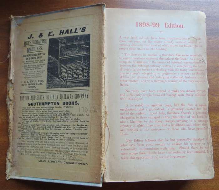 1898-1899 The Castle Union Line - Guide to South Africa - Poor Condition