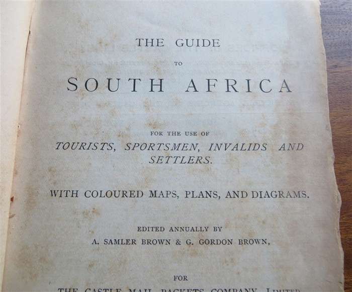 1898-1899 The Castle Union Line - Guide to South Africa - Poor Condition