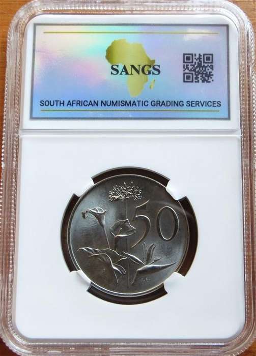 1965 RSA 50c Proof PF64 Afrikaans