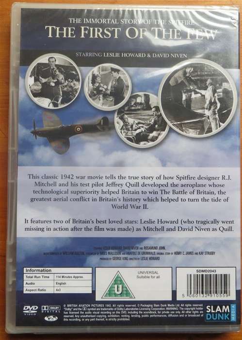 The First of the Few - Spitfire Story - Sealed
