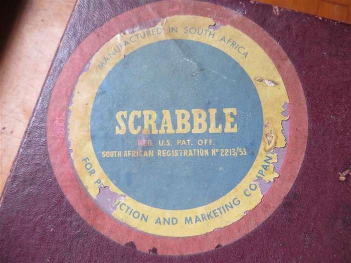 Vintage Scrabble Game - Complete - with letters in an old Bank Bag