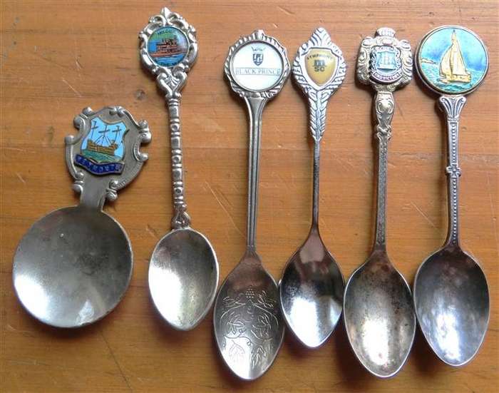 6 x Maritime Tea Spoon lot - 1 Bid for All