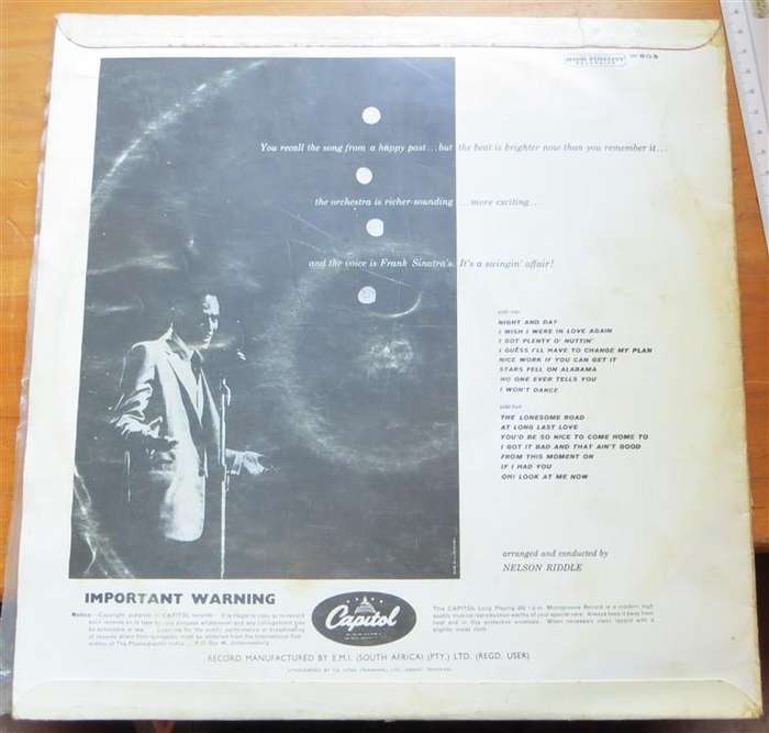 Frank Sinatra - A Swingin Affair - Vintage Vinyl LP