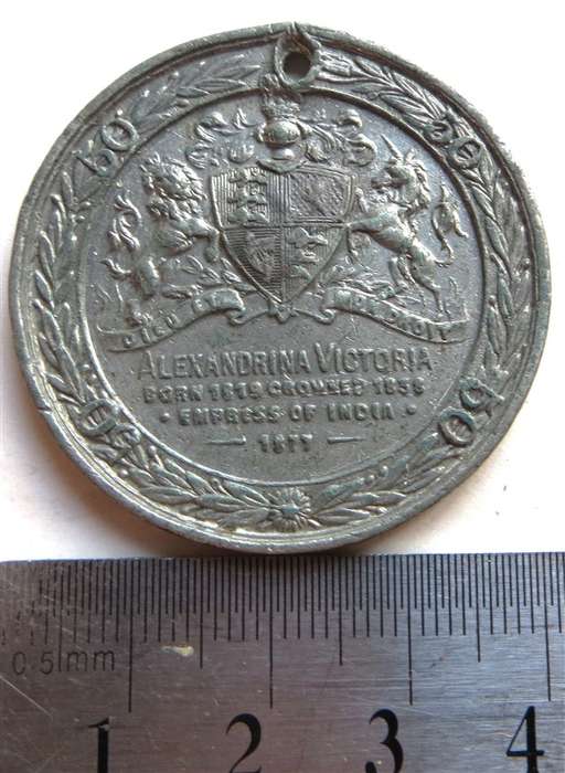 1883 Queen Victoria Jubilee Medallion