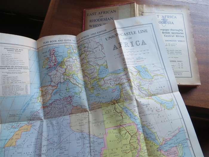 1955 The Castle Union Line - Guide to East Africa with Original Map