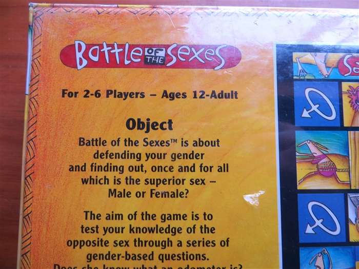 Battle of the Sexes Board Game - Still Sealed - University Games