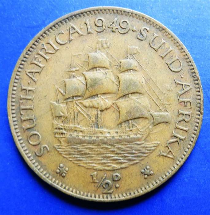 1949 SA Union Half Penny 1/2d