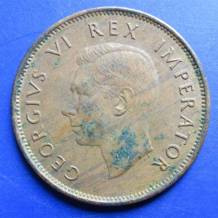 1943 SA Union Half Penny 1/2d