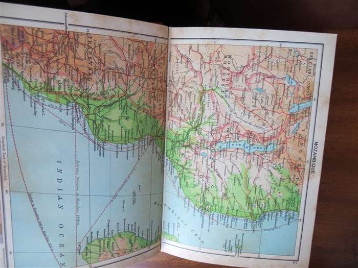1955 The Castle Union Line - Guide to East Africa with Original Map