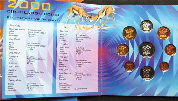 2000 Uncirculated SA Mint Coin Set