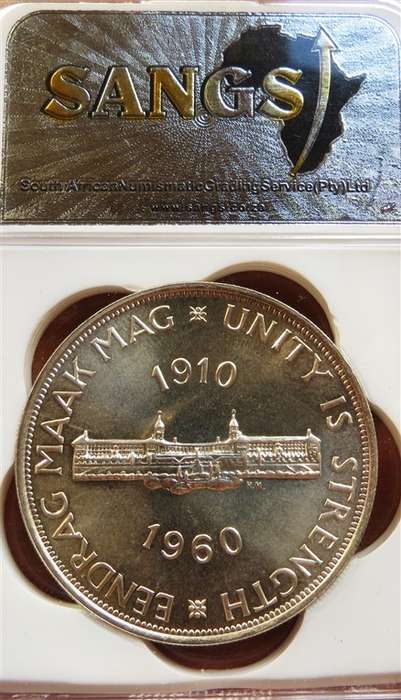 1960 5 Shillings Crown Silver SANGS PF65