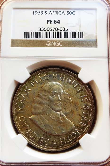 1963 5 Shillings Crown Silver NGC PF64