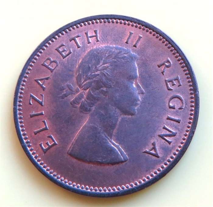 1958 SA Union 1/2d Half Penny Coin