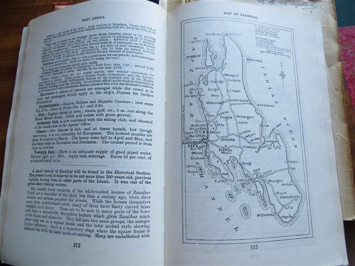 1958 + 1959 The Castle Union Line - Guide to East Africa & Rhodesia with Original Maps