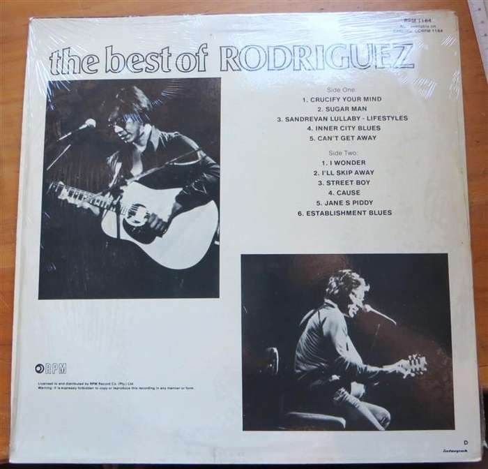 The Best of Rodriguez - Vintage Vinyl LP VG