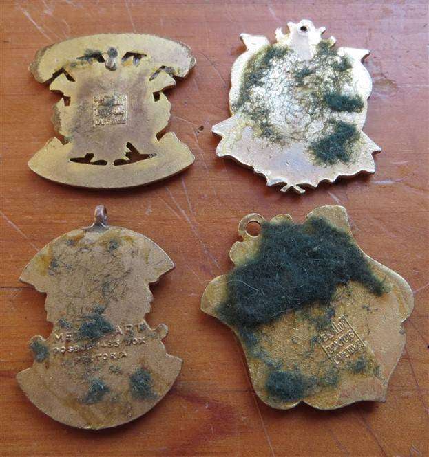 4 x Caledonian Pendant Badge Lot