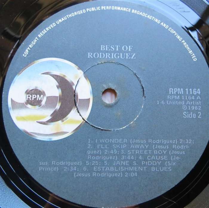 The Best of Rodriguez - Vintage Vinyl LP VG