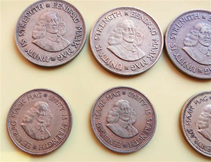 RSA 1961 + 62 + 63 + 64 - 1c and 1/2c Coin Sets