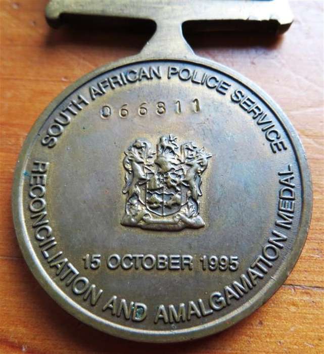 1995 SAPS Reconciliation & Amalgamation Medal #066811
