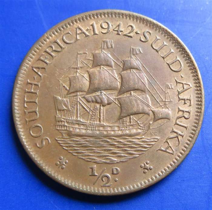 1942 Union Half Penny 1/2d