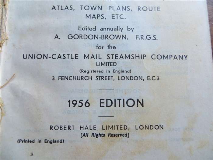 1955 + 1956 -  The Castle Union Line - Guide to South Africa - 1 Bid for Both