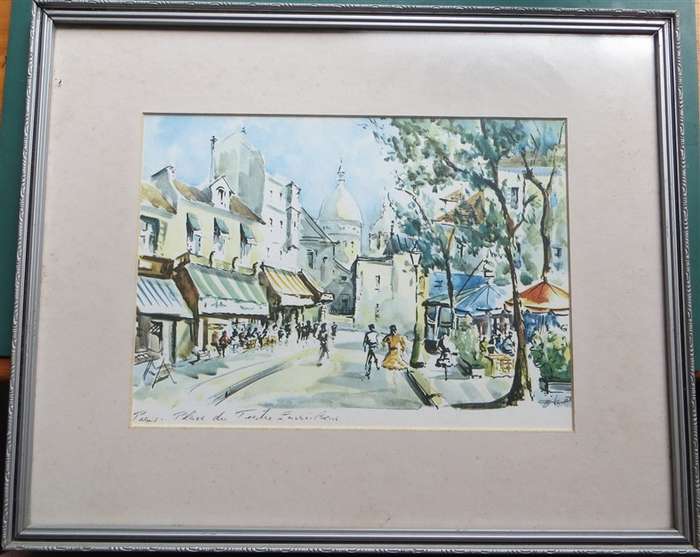 France Framed with Glass - Print