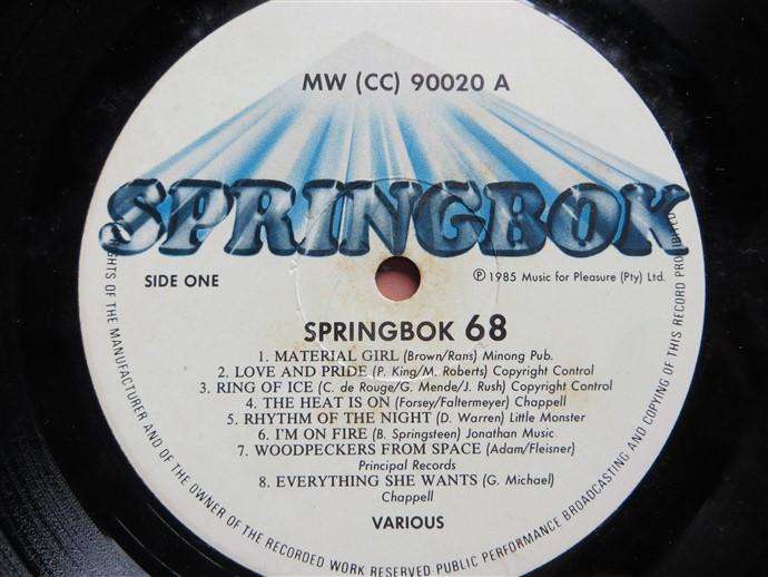 Vintage LP - Springbok 68