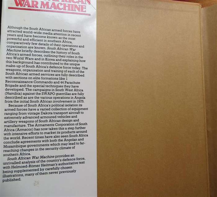 South African War Machine - Hardcover - Helmoed-Romer Heitmann